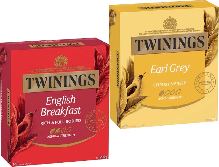 Twinings Tea Bags 80‑100 Pack Selected Varieties