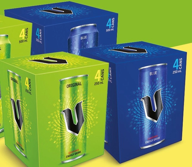 V Energy Drink 4x250mL Selected Varieties