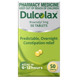 Dulcolax Bisacodyl 5mg 50 Tablets