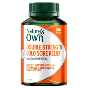 Nature's Own Cold Sore Relief Double Strength for Immune Support 100 Tablets