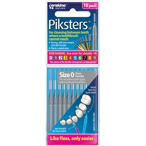 Piksters Interdental Brushes Size 0 10 Pack