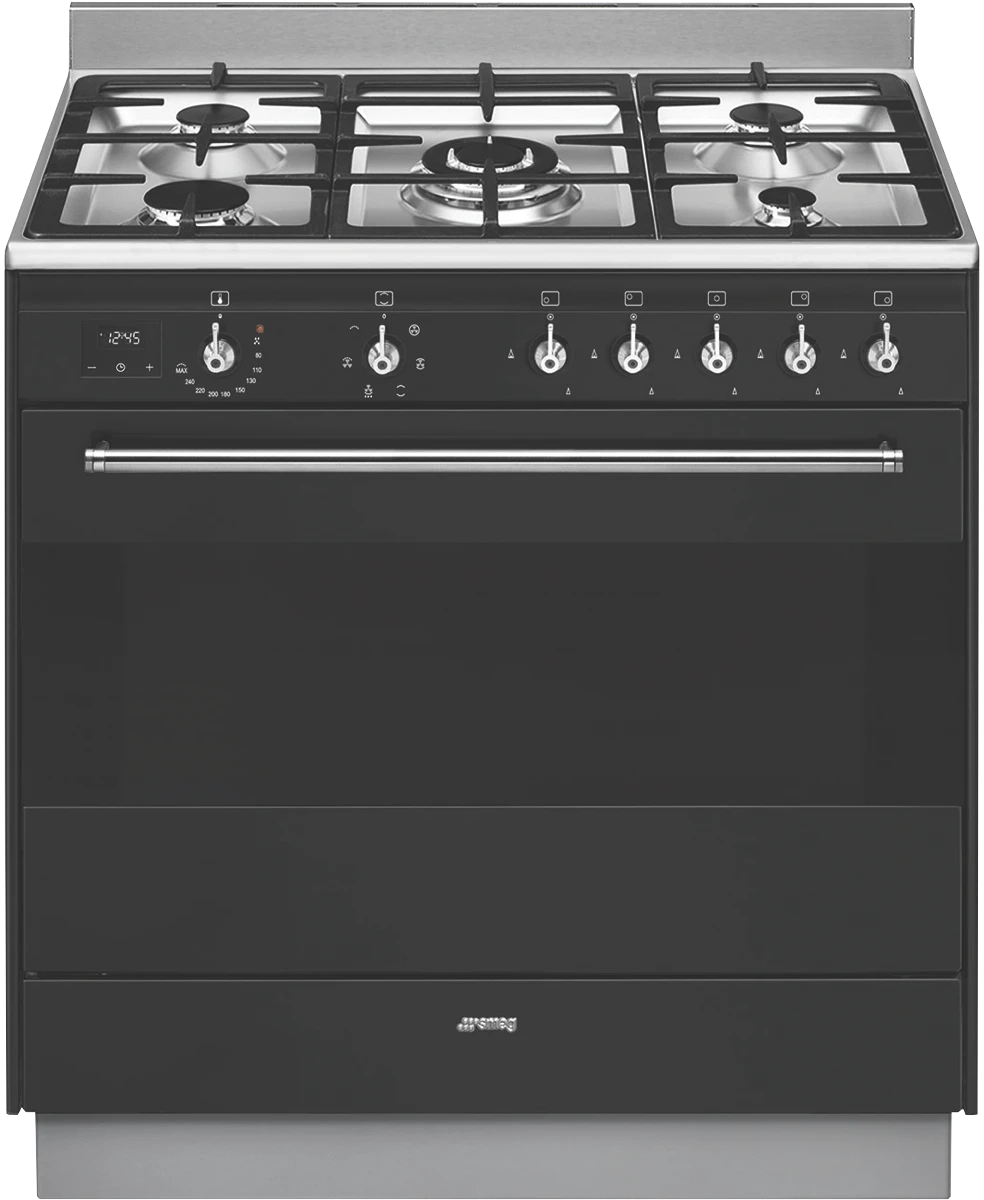 Smeg 90cm Dual Fuel Upright Cooker Anthracite