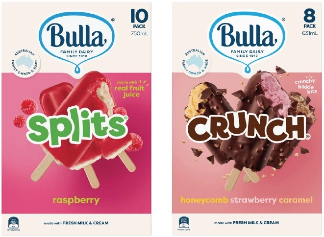 Bulla Ice Cream or Frozen Yoghurt Sticks 8-14 Pack or Chupa Chups Minis 10 Pack Selected Varieties