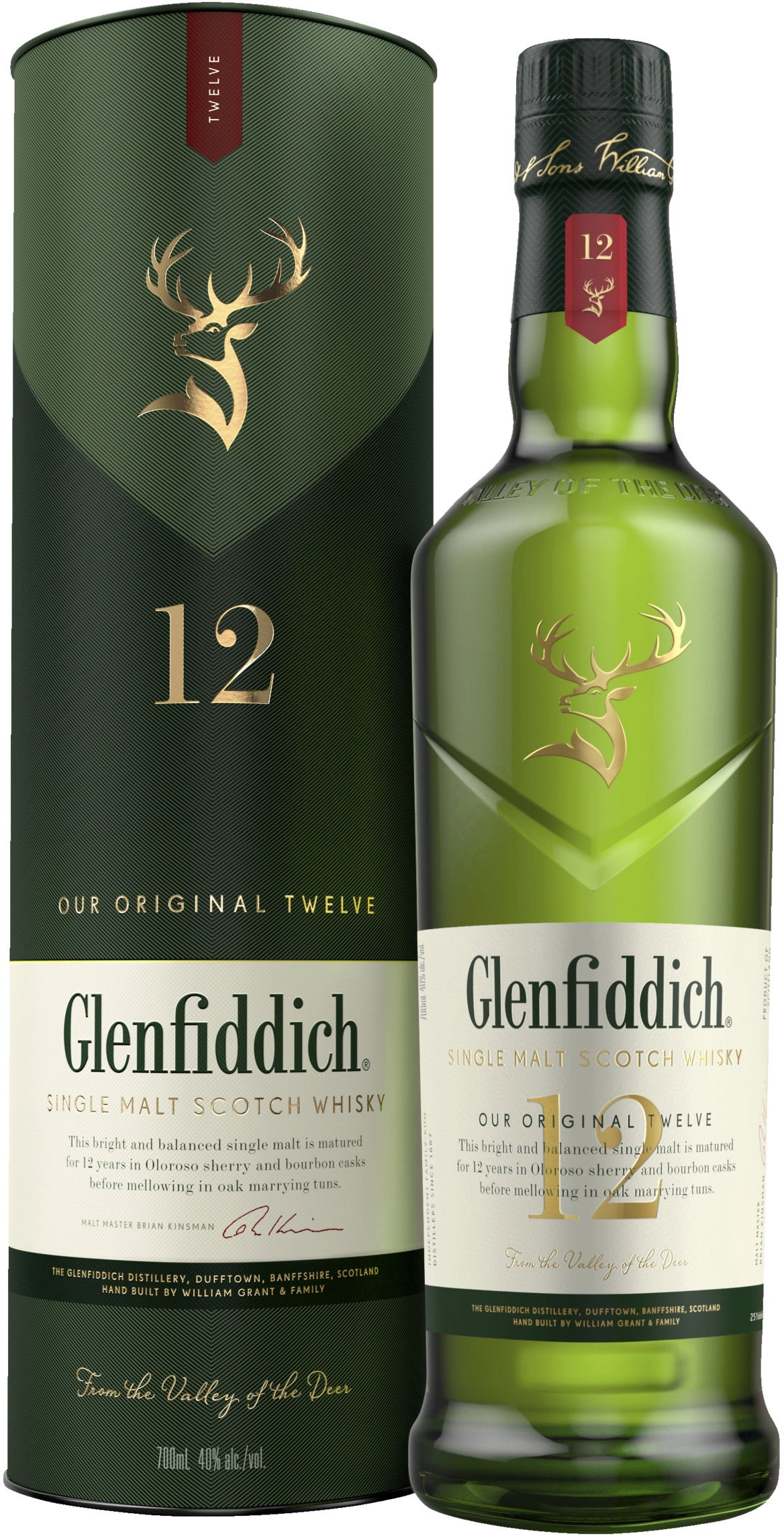 Glenfiddich 12YO Single Malt Scotch Whisky