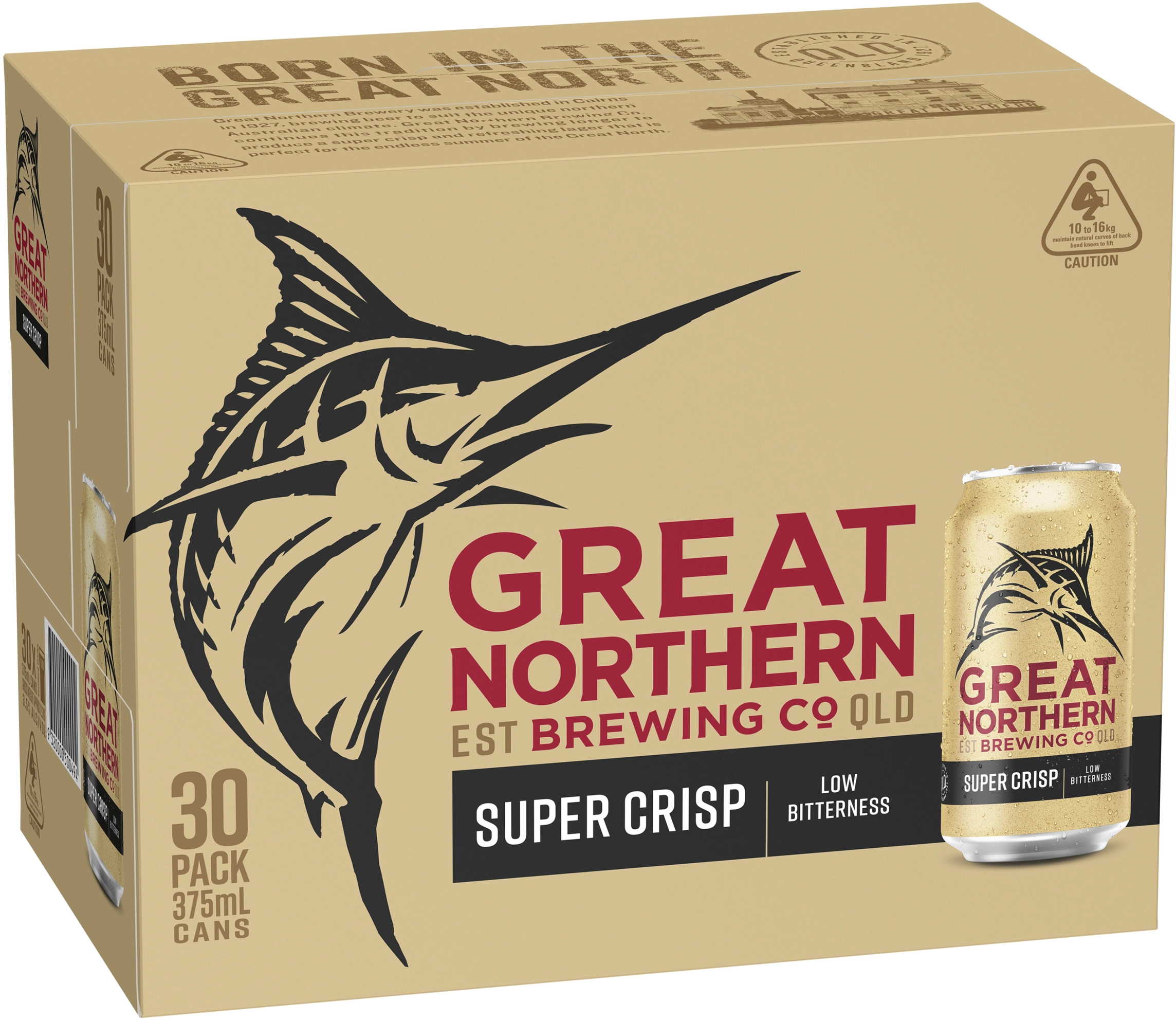 Great Northern Super Crisp Lager Block Cans 30x375ml