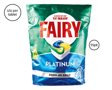 Fairy Platinum Dishwasher Tablets 55pk