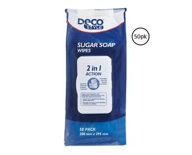 Sugar Soap Wipes 50pk