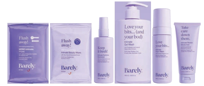 Barely Intimate Skin Care Range