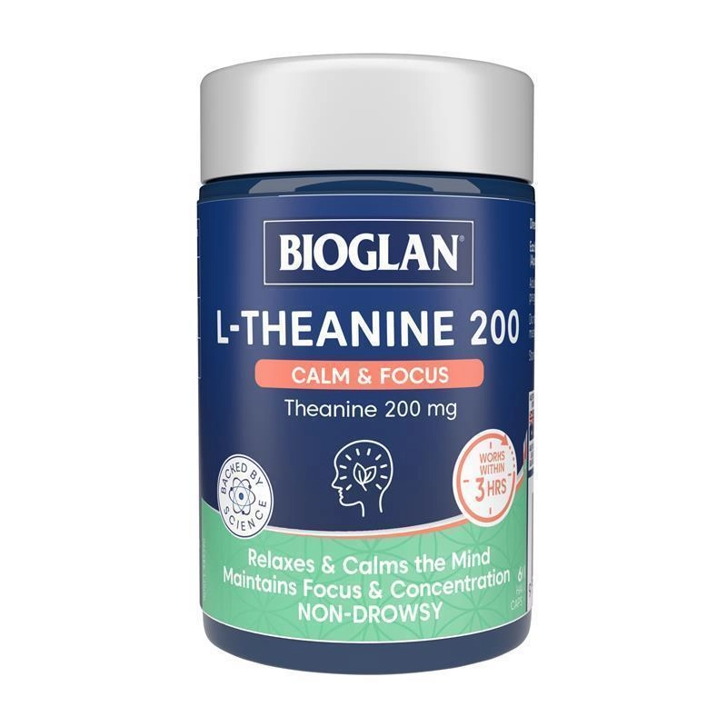 Bioglan L-Theanine 200 Calm & Focus 60 Hard Capsules