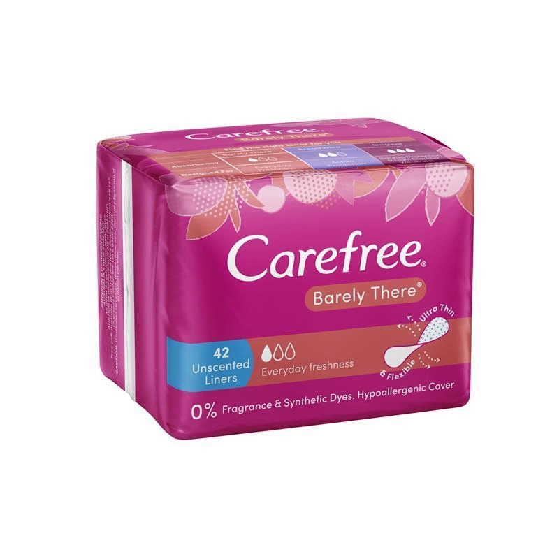 Carefree Barely There Unscented G-String 42 Liners