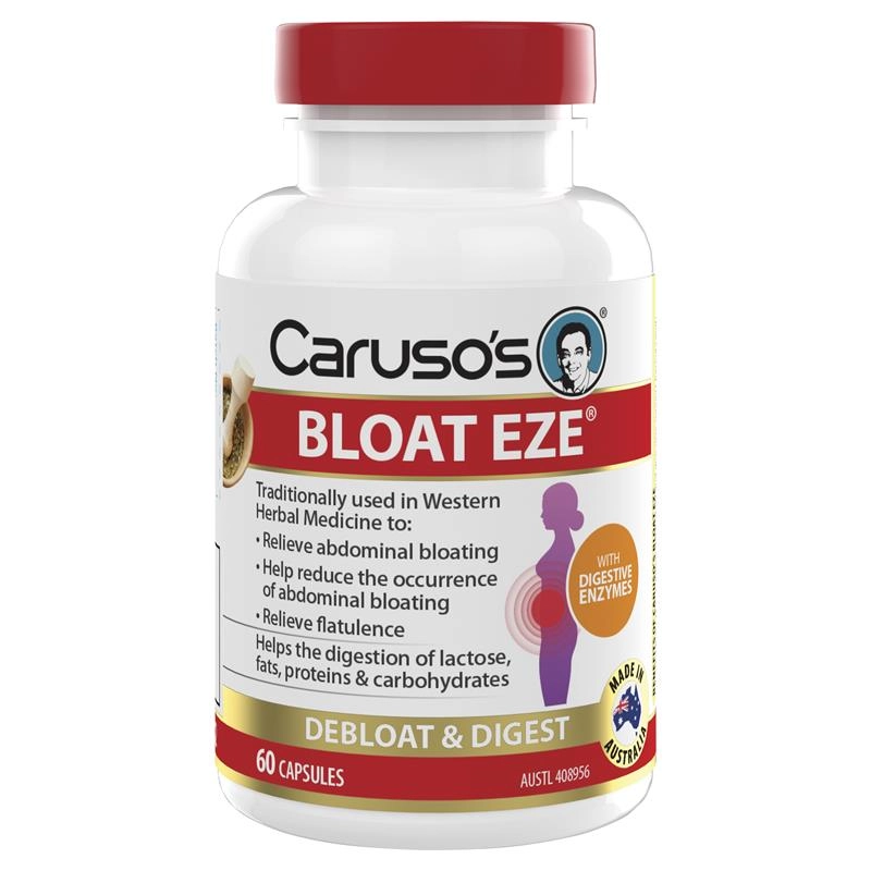 Caruso’s Bloat Eze 60 Capsules