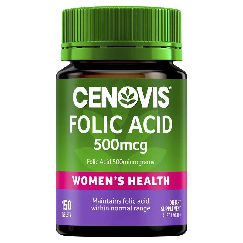 Cenovis Folic Acid 500mcg 150 Tablets