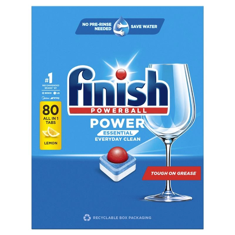 Finish Power Essentials Lemon 80 Tablets