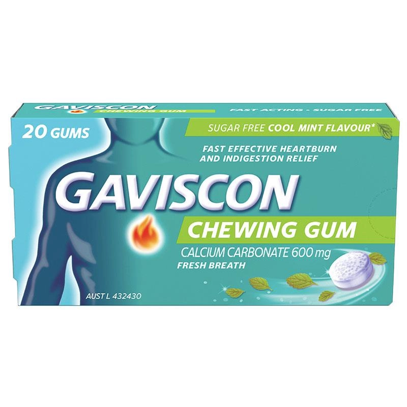 Gaviscon Chewing Gum Cool Mint 20 Pack