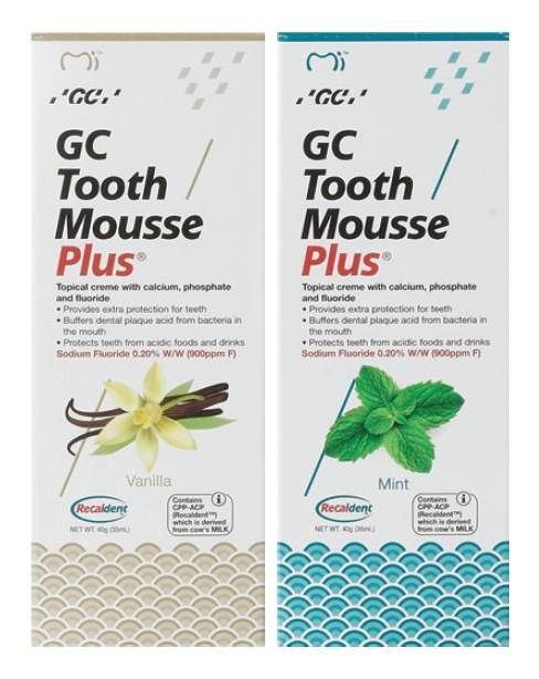 GC Tooth Mousse Plus Vanilla or Mint 40g