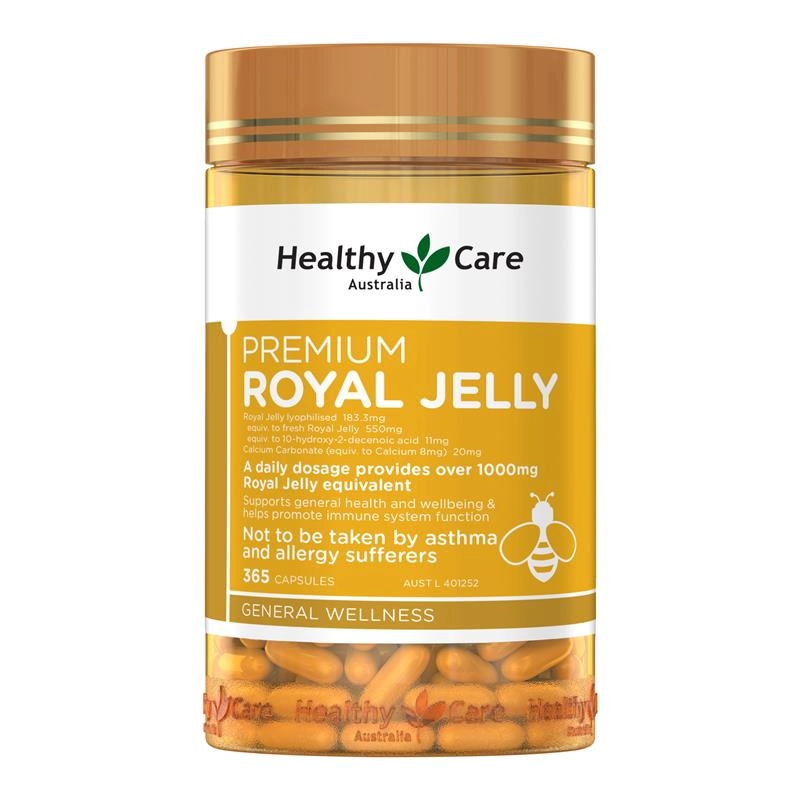 Healthy Care Royal Jelly 1000mg 365 Capsules