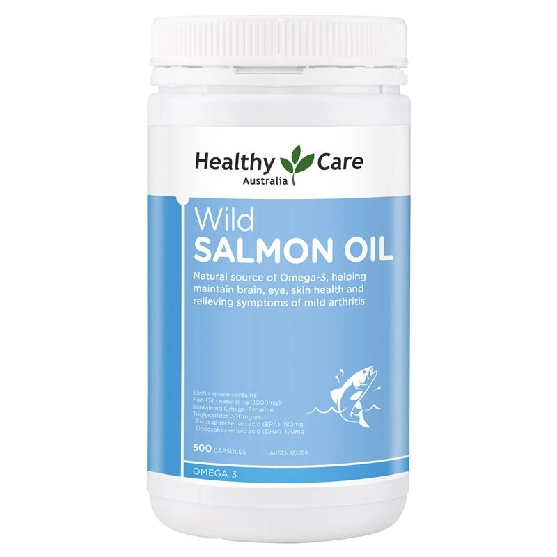 Healthy Care Wild Salmon Oil 500 Capsules