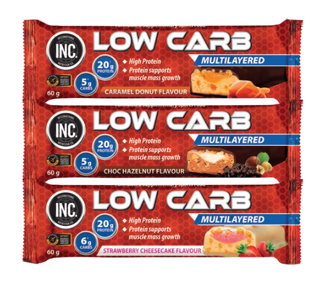 INC. Low Carb Protein Bar 60g Assorted Variants