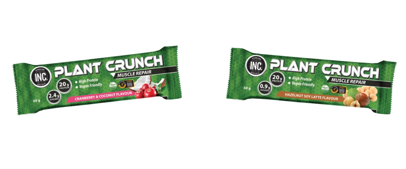 INC. Plant Crunch Protein Bar 60g Assorted Variants