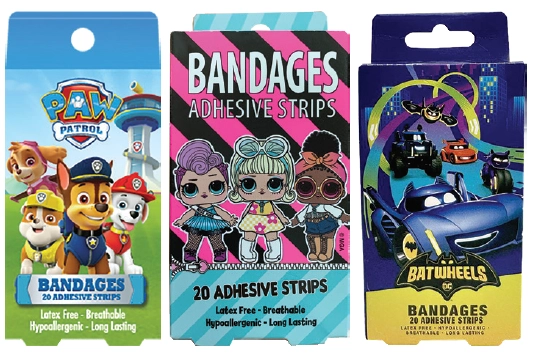 Kids Bandages 20 Pack Assorted Variants