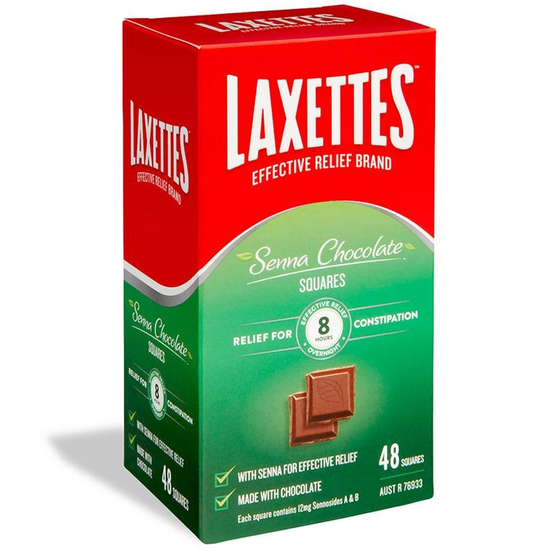 Laxettes Senna Chocolate 48 Squares