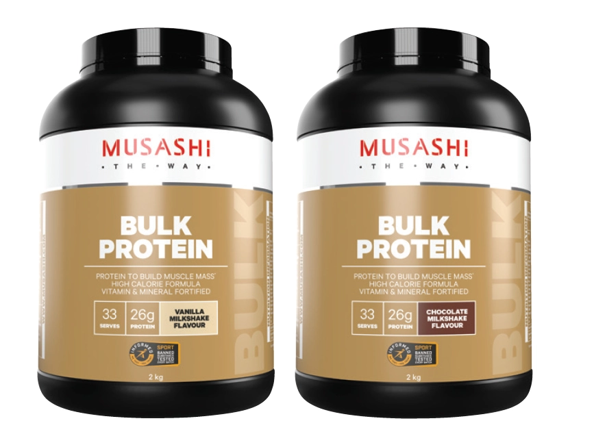 Musashi Bulk Protein Vanilla or Chocolate 2kg