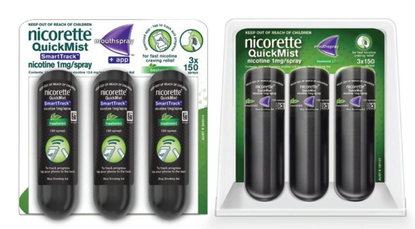 Nicorette Quick Mist 3x150 Sprays Exclusive Size Range