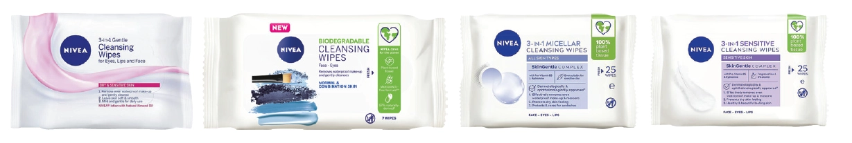 Nivea Daily Essentials Biodegradable Wipes 25 Pack Assorted Variants