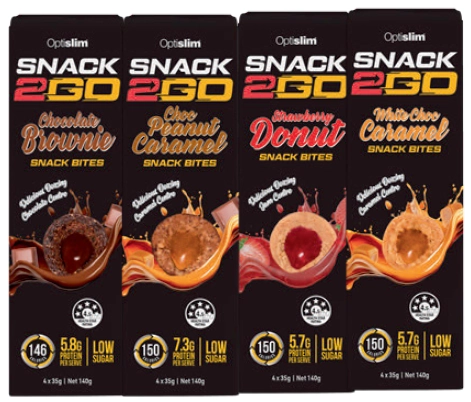 Optislim SNACK2GO Bites 4x35g Sachets Assorted Variants