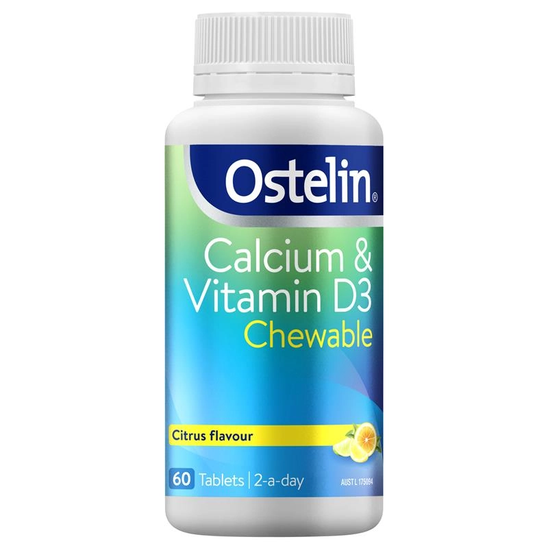 Ostelin Calcium & Vitamin D3 60 Chewable Tablets