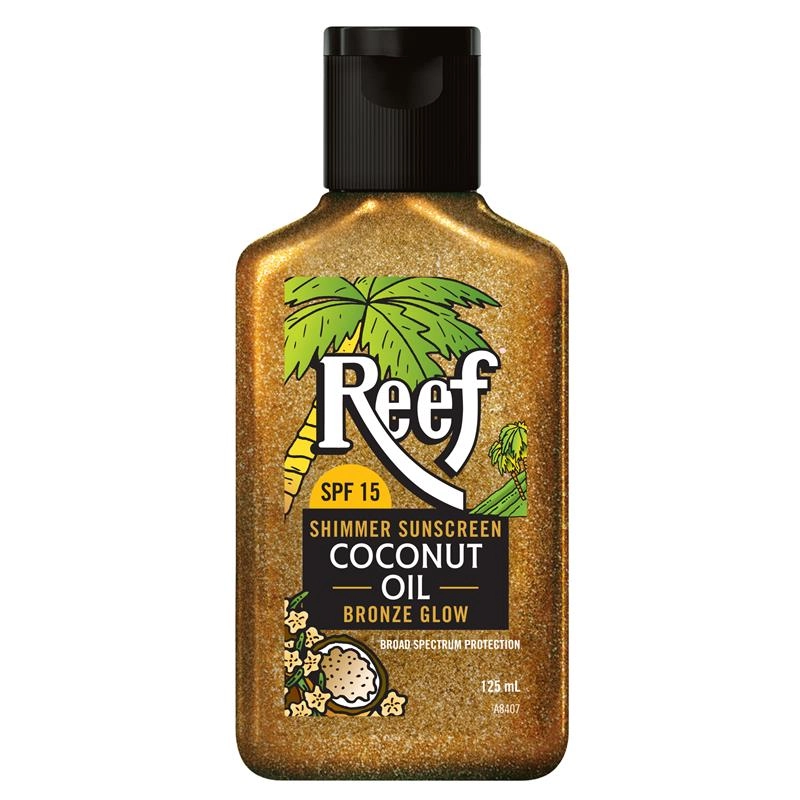 Reef Coconut Shimmer Oil Bronze Glow SPF 15+ 125ml