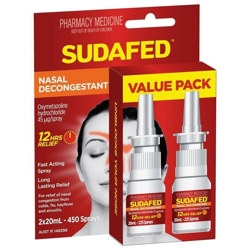 Sudafed Nasal Decongestant Twin Pack