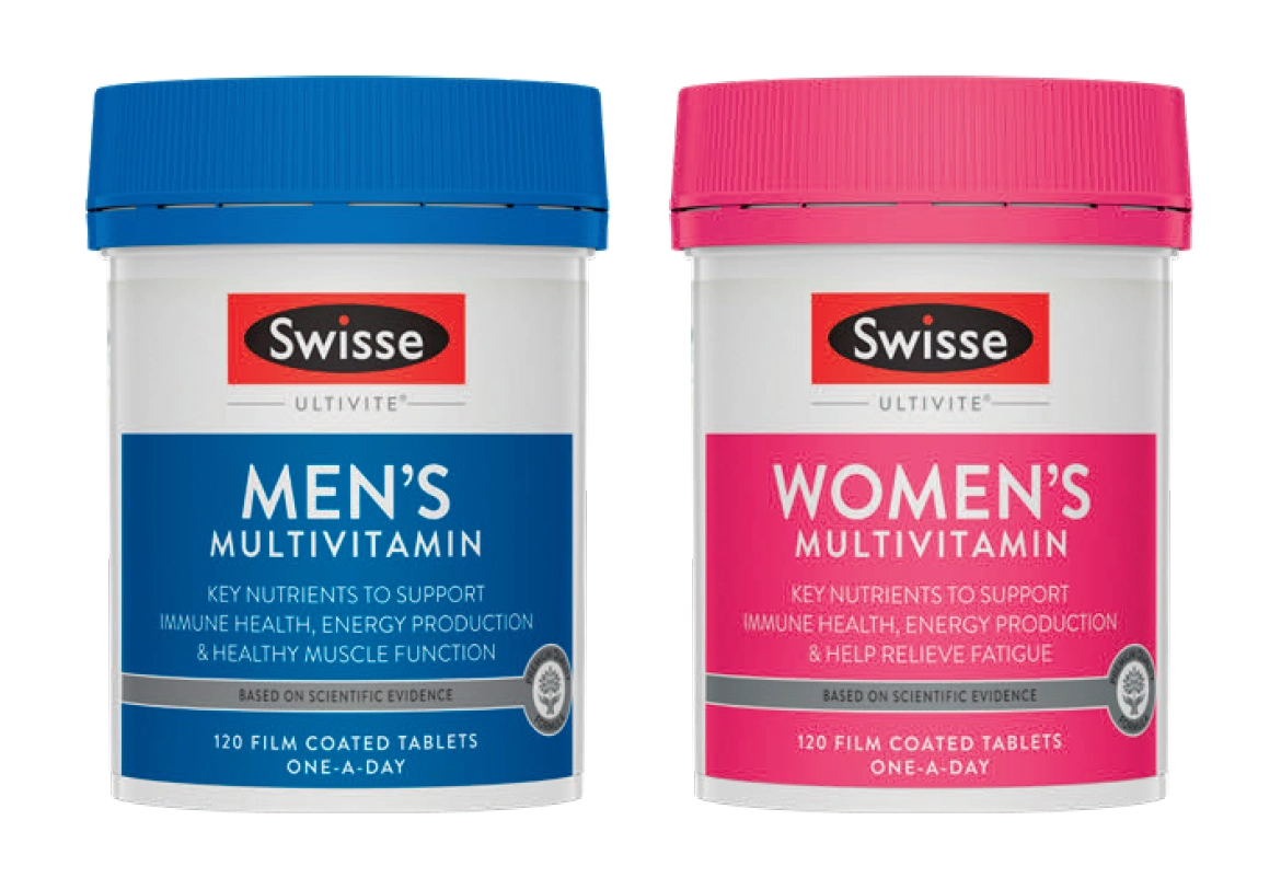 Swisse Ultivite Men’s or Women’s Multivitamin 120 Tablets