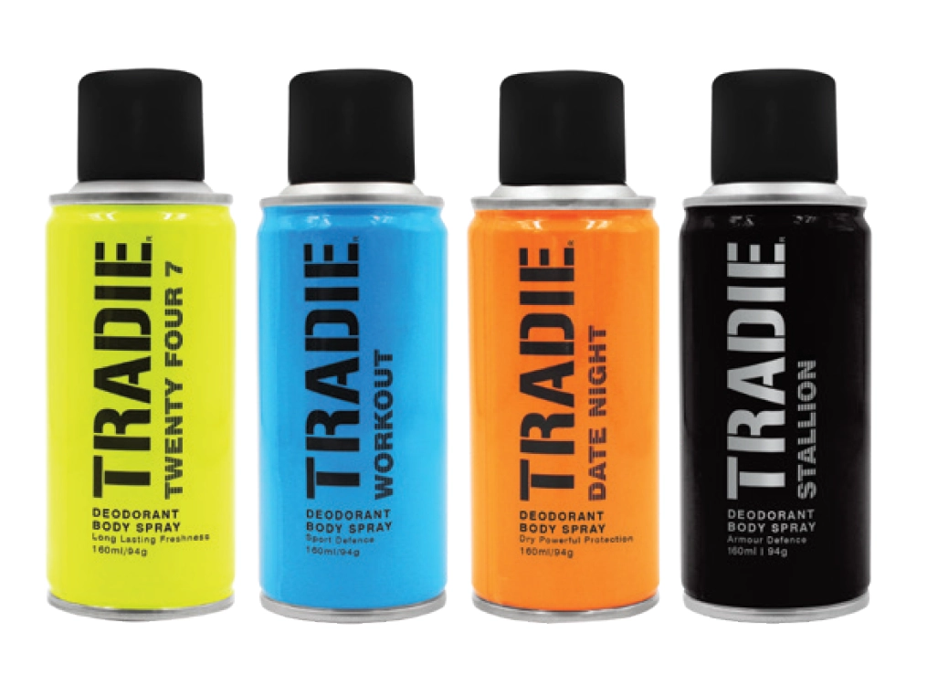 Tradie Body Spray 160ml Assorted Variants