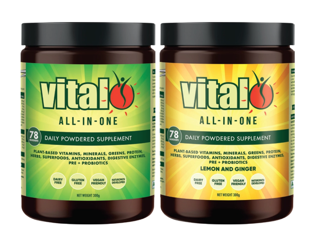 Vital All-In-One Powder or Lemon & Ginger Powder 300g