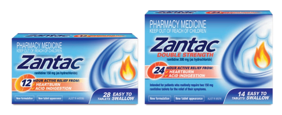 Zantac 12 Hour 150mg 28 Tablets or Double Strength 24 Hour 300mg 14 Tablets