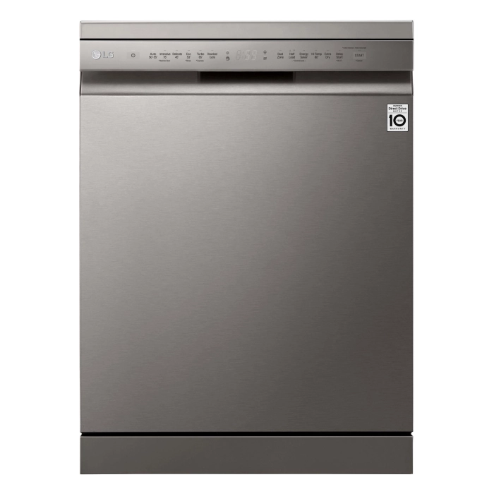 LG XD4B15PS QuadWash 15-Place Setting Freestanding Dishwasher (Platinum Steel)