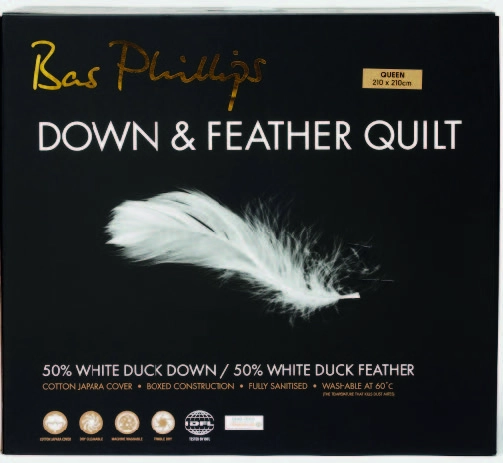 Bas Phillips 50/50 Duck Feather & Down Quilt