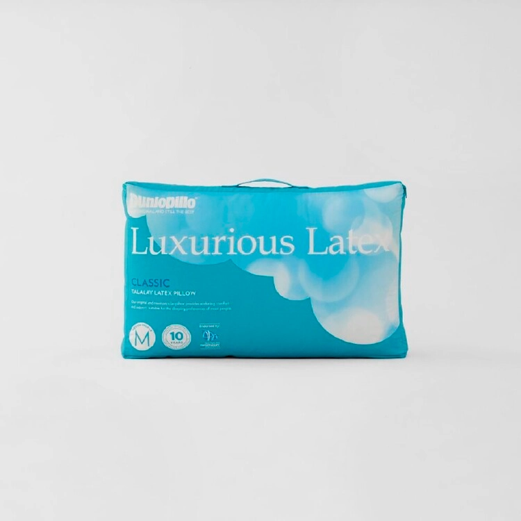 Dunlopillo Luxurious Latex Classic Profile Pillow White Standard