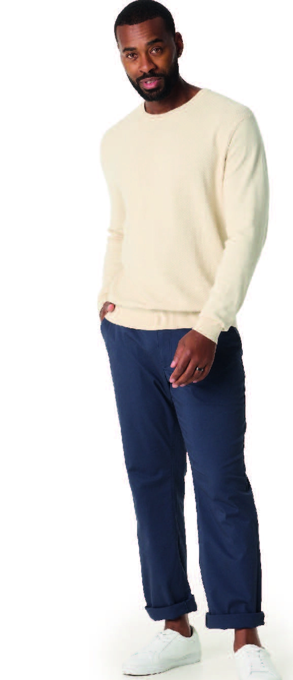 JC Lanyon Men's Dawson Cotton Blend Crew Neck Knit