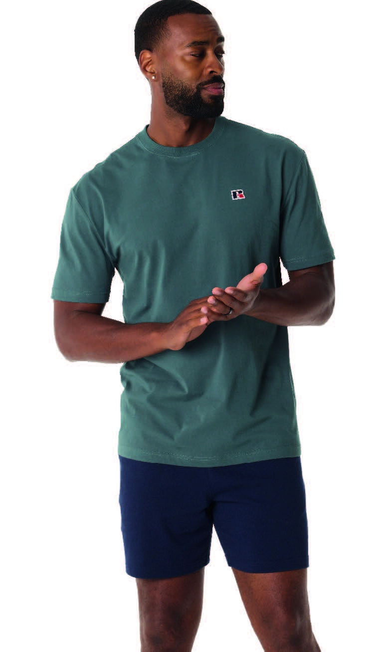 Russell Athletic Men's Logo Crew Neck Short Sleeve Tee