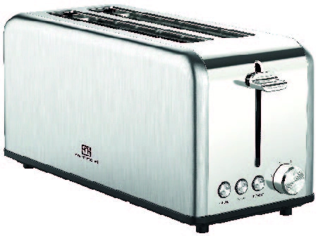 Smith + Nobel Stainless Steel Long 4 Slice Toaster With Anti-Jam Function TM8230