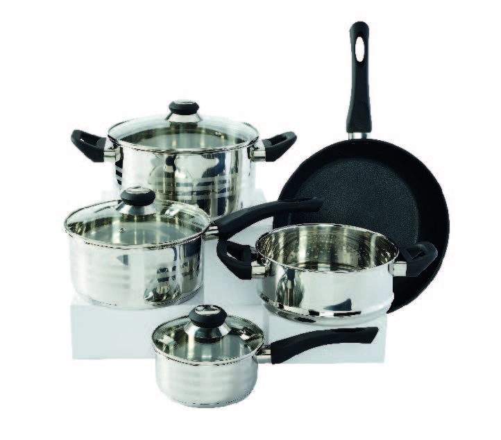 Smith + Nobel Traditions 5-Piece Stainless Steel Cookware Set