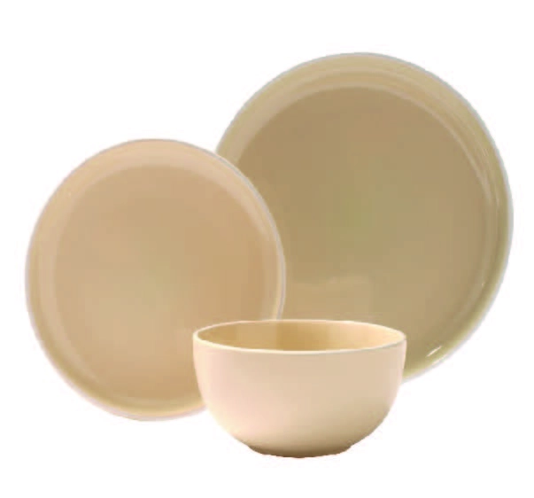 Soren Aurora 12 Piece Dinner Set Stone