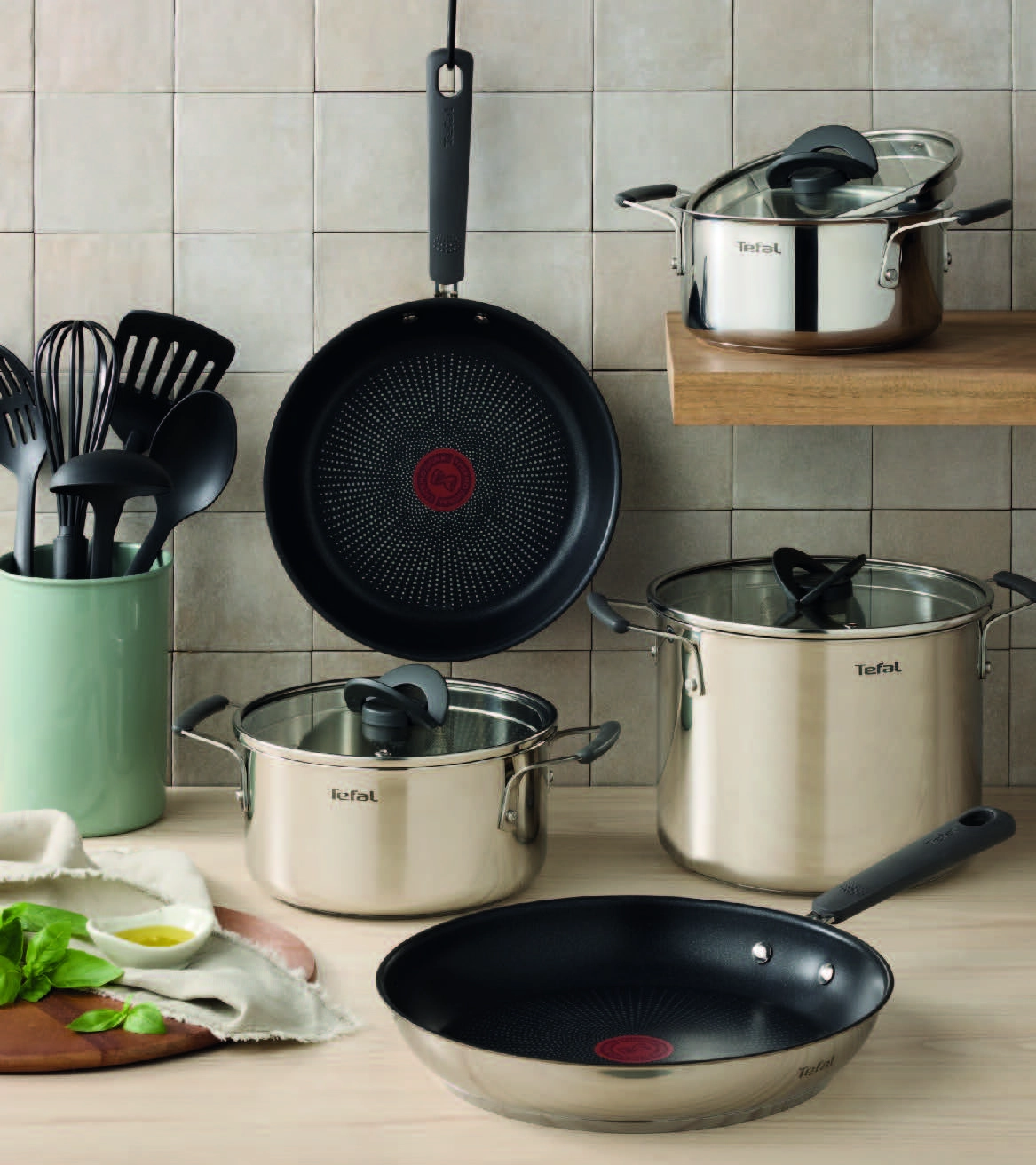 Tefal Opti Space 13-Piece Cookware Set