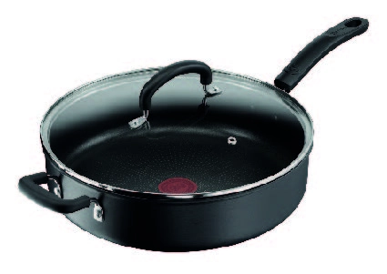 Tefal Specialty 30 cm Hard Anodised Sautepan with Lid