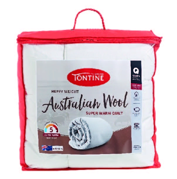 Tontine 500 GSM Heavy Weight Australian Wool Quilt