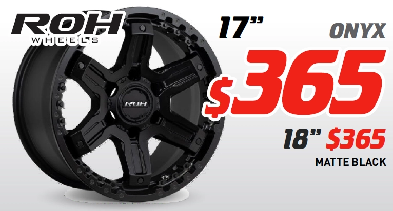 17" & 18" Wheel - ROH ONYX