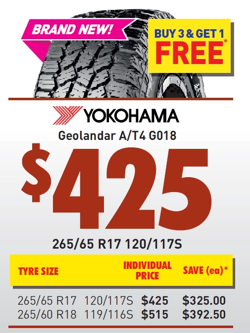 Tyre - Yokohama Geolandar A/T4 G018