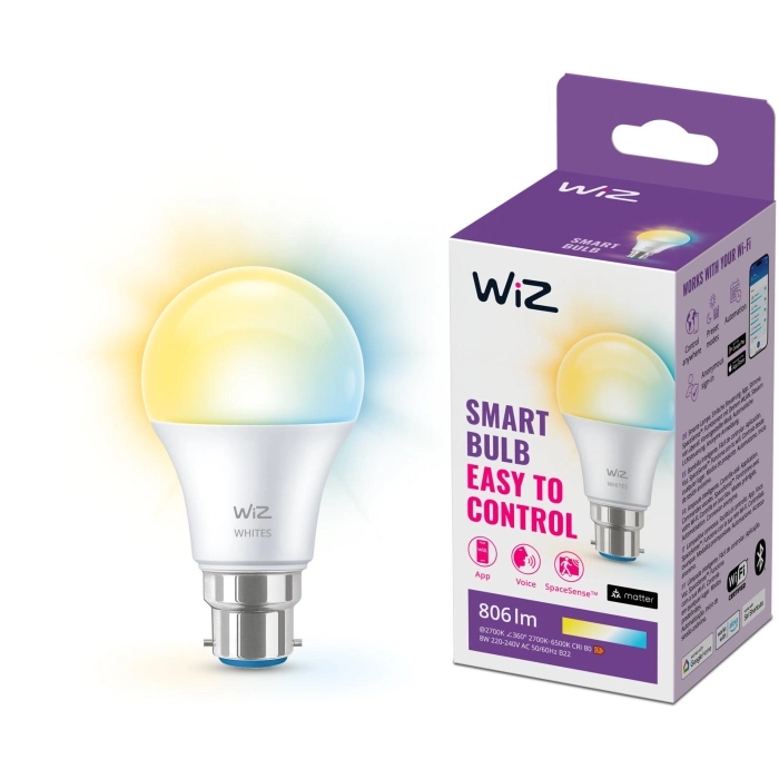 Wiz WiZ Tunable White Ambient A60 B22 Smart Bulb